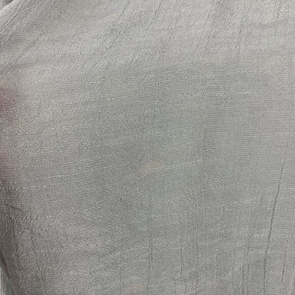 NanaR Medium Tunic Top Sleeveless Gray Tie Front Flowy Boho Chic - Picture 4 of 5